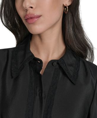 Women's Pleated Shirt Dress