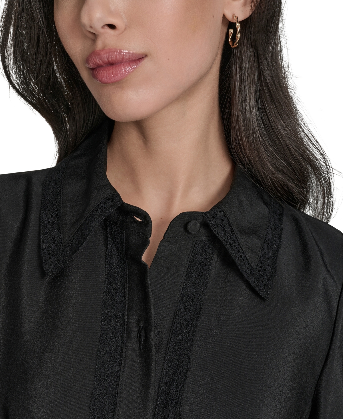 Eliza J Women's Pleated Shirt Dress In Black