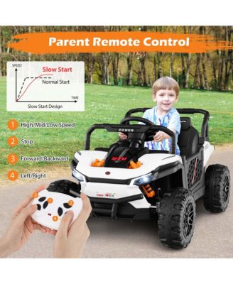 12V Kids Ride on Truck with Parental Remote 3 Speeds & Reverse Forward Function