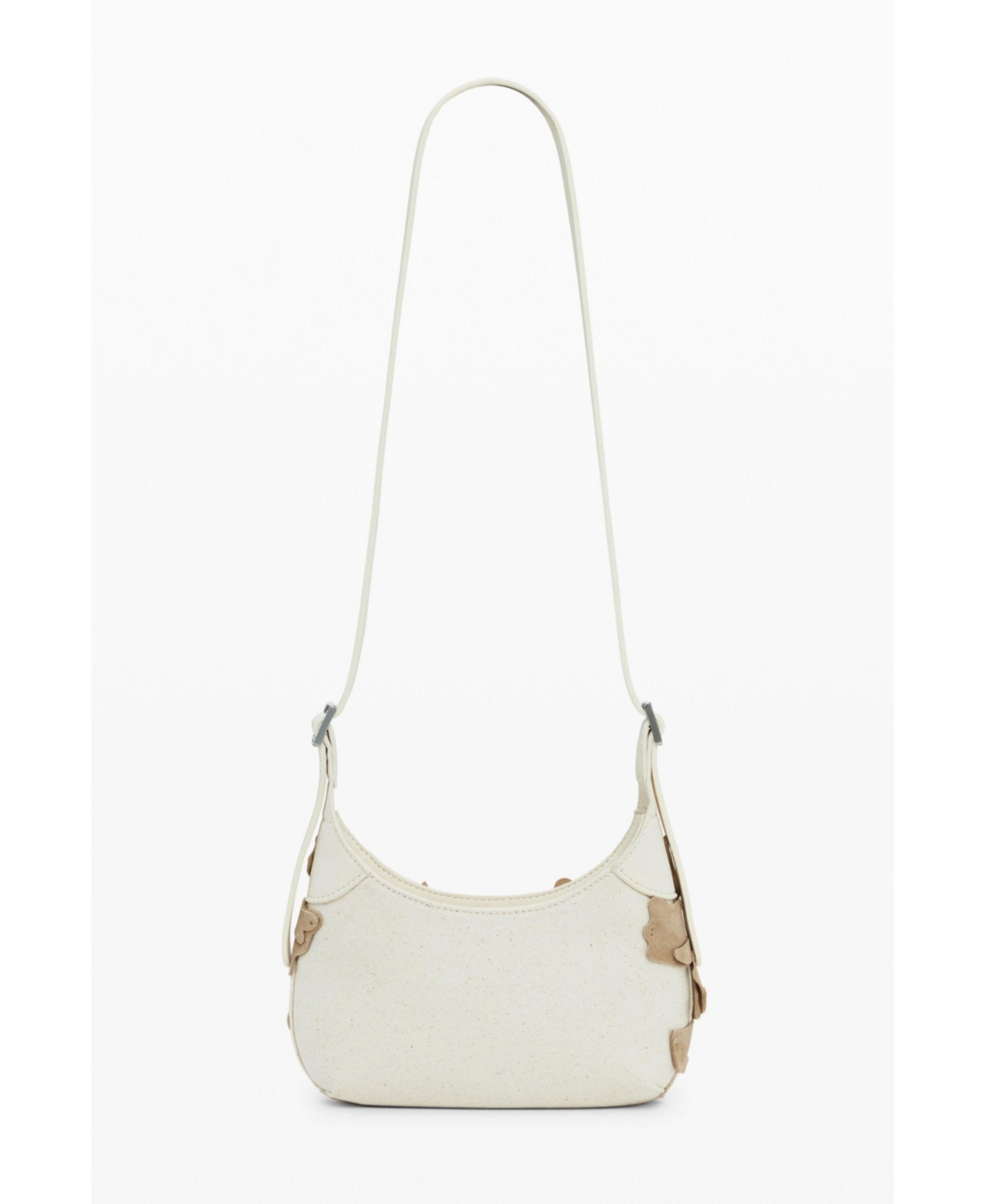 Desigual Women's Small Floral Applique Bag In Sand