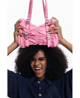 Women's Medium nylon bag with buckles