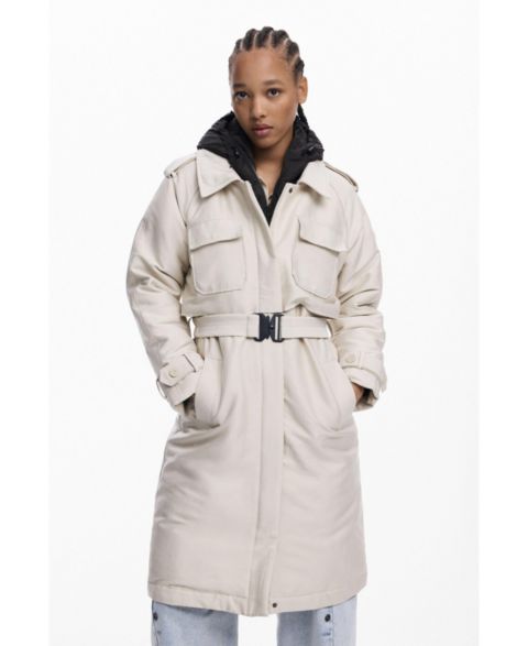 Женские куртки Desigual Long lightweight padded coat