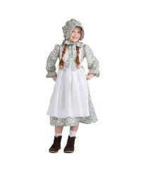 Toddler Pioneer Dress, Apron & Bonnet Costume Set