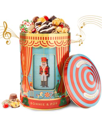 Bonnie & Pop - Christmas Musical Popcorn Tin, Small