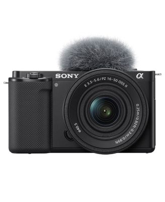 ZV-E10 Mirrorless Camera with E PZ 16-50mm f/3.5-5.6 OSS II Lens, Black