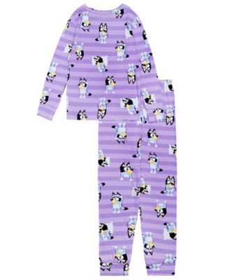 Girls' 4-10 Long Sleeve Top and Pants Pajama, 2-Piece Set