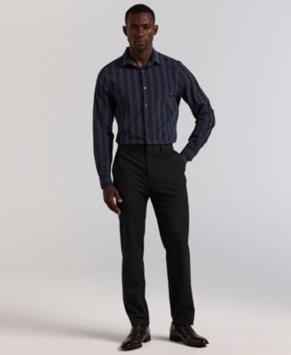 Men's Long-Sleeve Ombre Yarn-Dyed Stripe Shirt