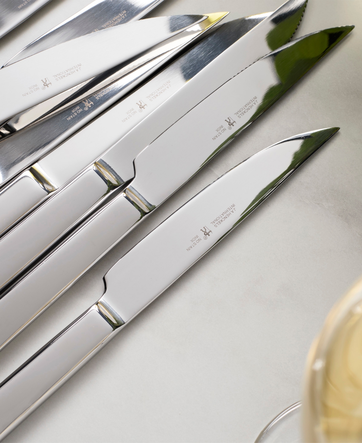 Henckels 8-pc. Stainless Steel Steak Knife Set In Silver