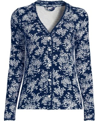 Women's Pointelle Long Sleeve Sleep Cardigan