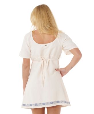 Women's Oceanic Embroidered Short Sleeve Dress