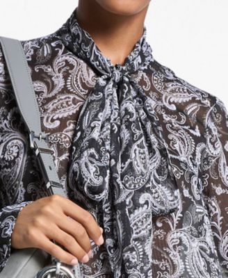 Women's Long Sleeve Printed Mini Dress