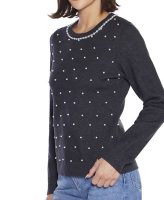  Women's Front-Embellished Sweater