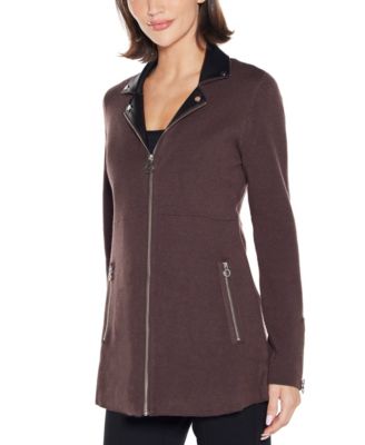 Women's Black Label Collared Sweater Jacket