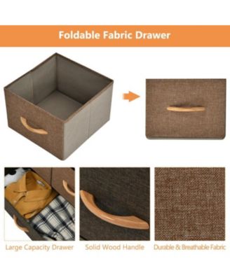 Wooden Top Dresser Storage Chest for Bedroom