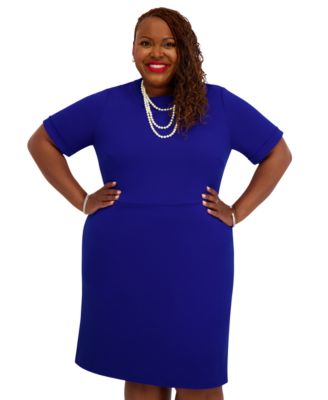 Women's Short Sleeve Crewneck Dress