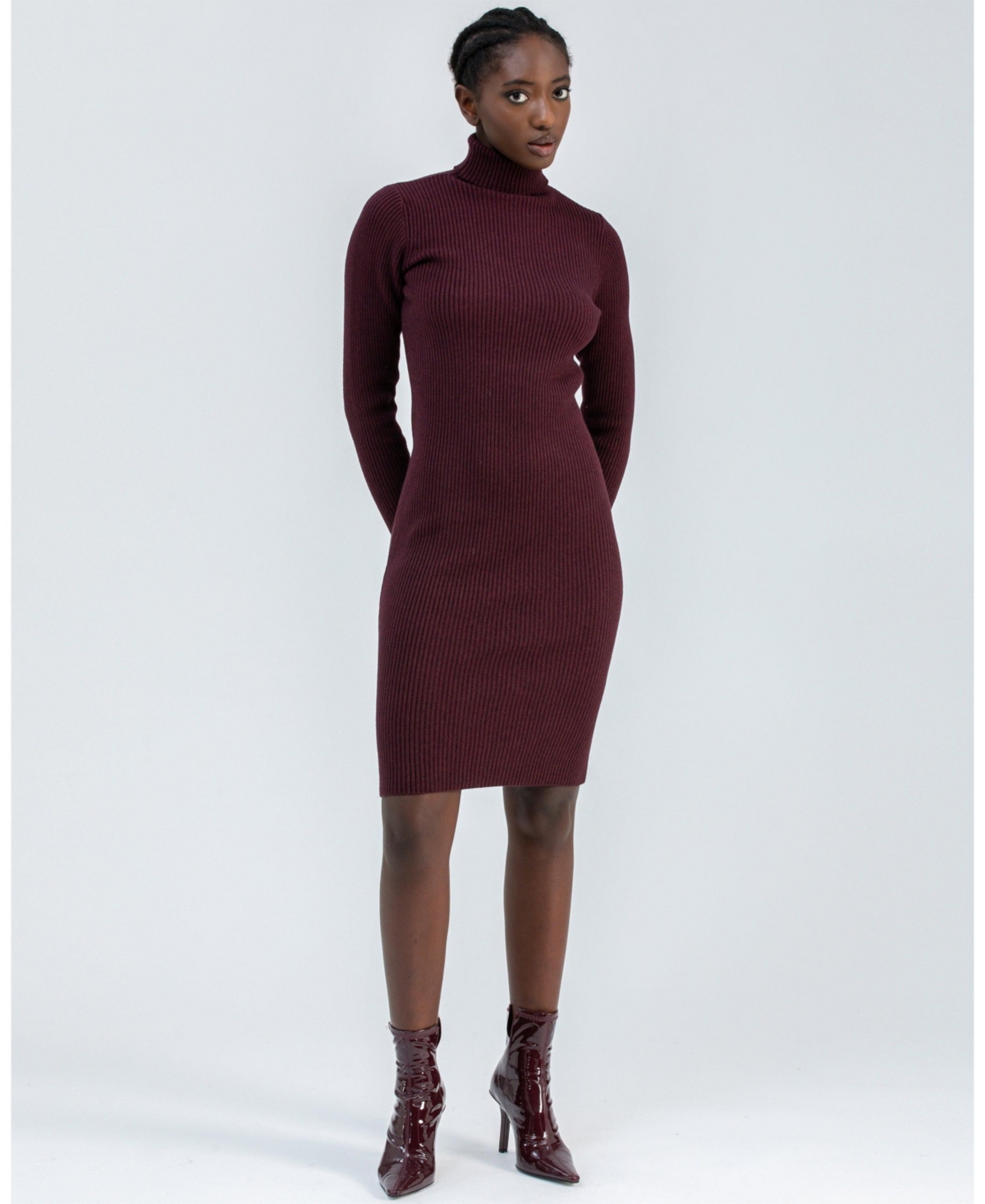 Pietro Brunelli Milano Women's Ribbed Celeste Mini Dress In Red