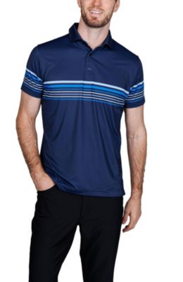 Men's Engineered Stripe Performance Polo