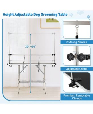 Foldable Dog Grooming Table with Height Adjustable Arms