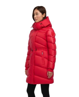 Women's Saturn Mid-Length Quilted Puffer with Removable Hood