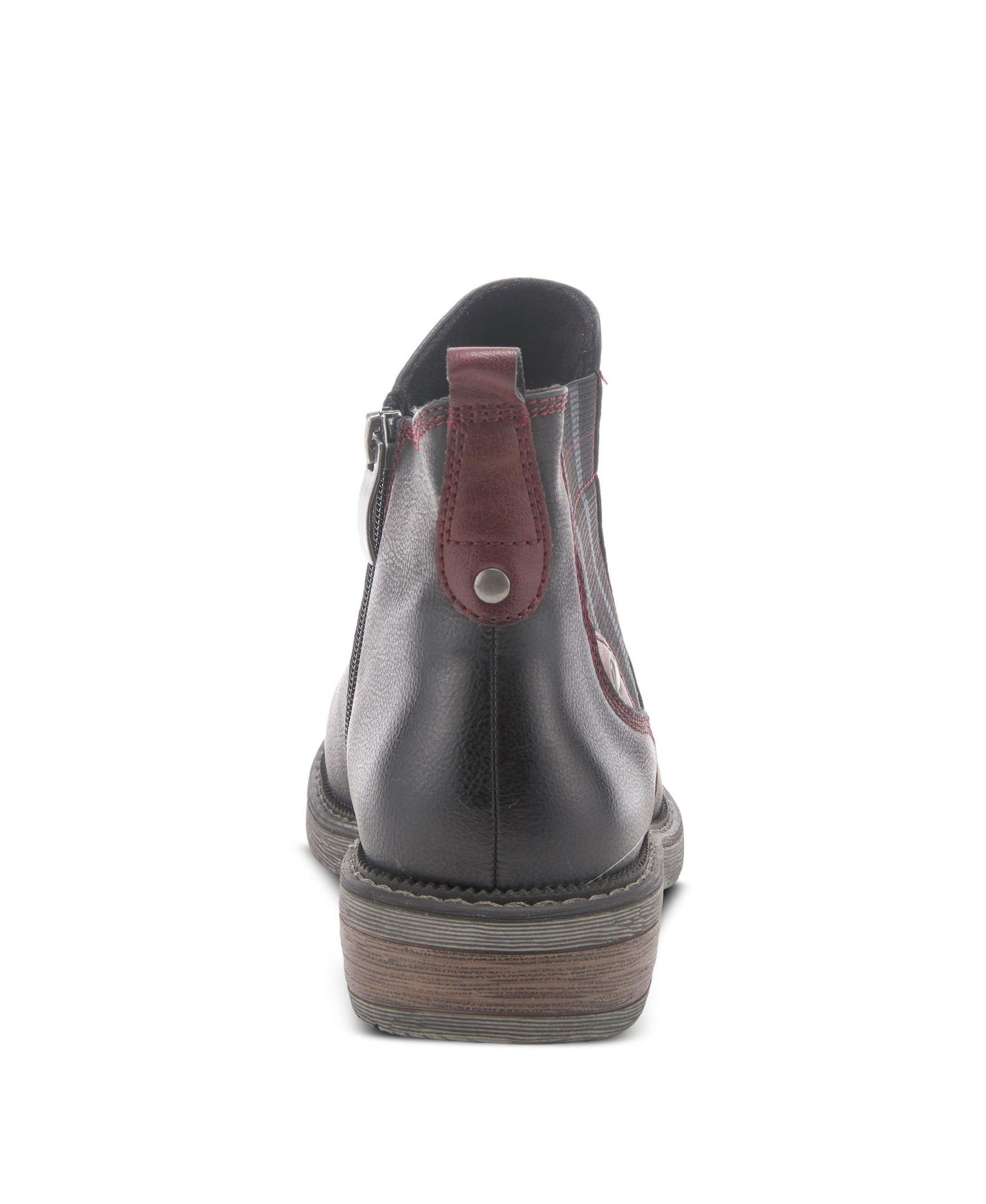 Женские ботинки Spring Step Nonia Bootie with Plaid Elastic Strap, цвет: Чёрный — фото 3