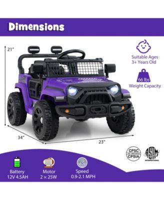 12V Kids Ride on Truck Car Battery Powered Electric Vehicle