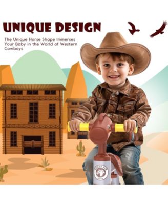 Baby Balance Bike No Pedal 4-Wheel Bicycle