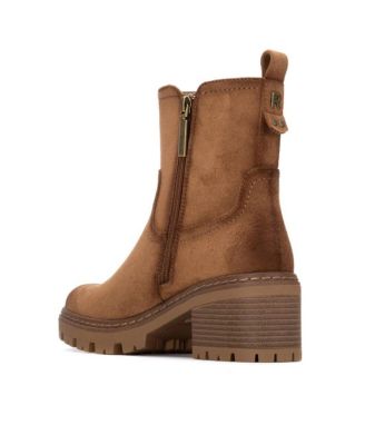 Women's Side Zipper Suede Booties Refresh Collection