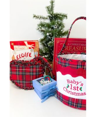 Plaid Ruffle Girls' Heart Purse in Red