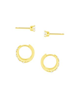 Stud and Hoop Earring Set