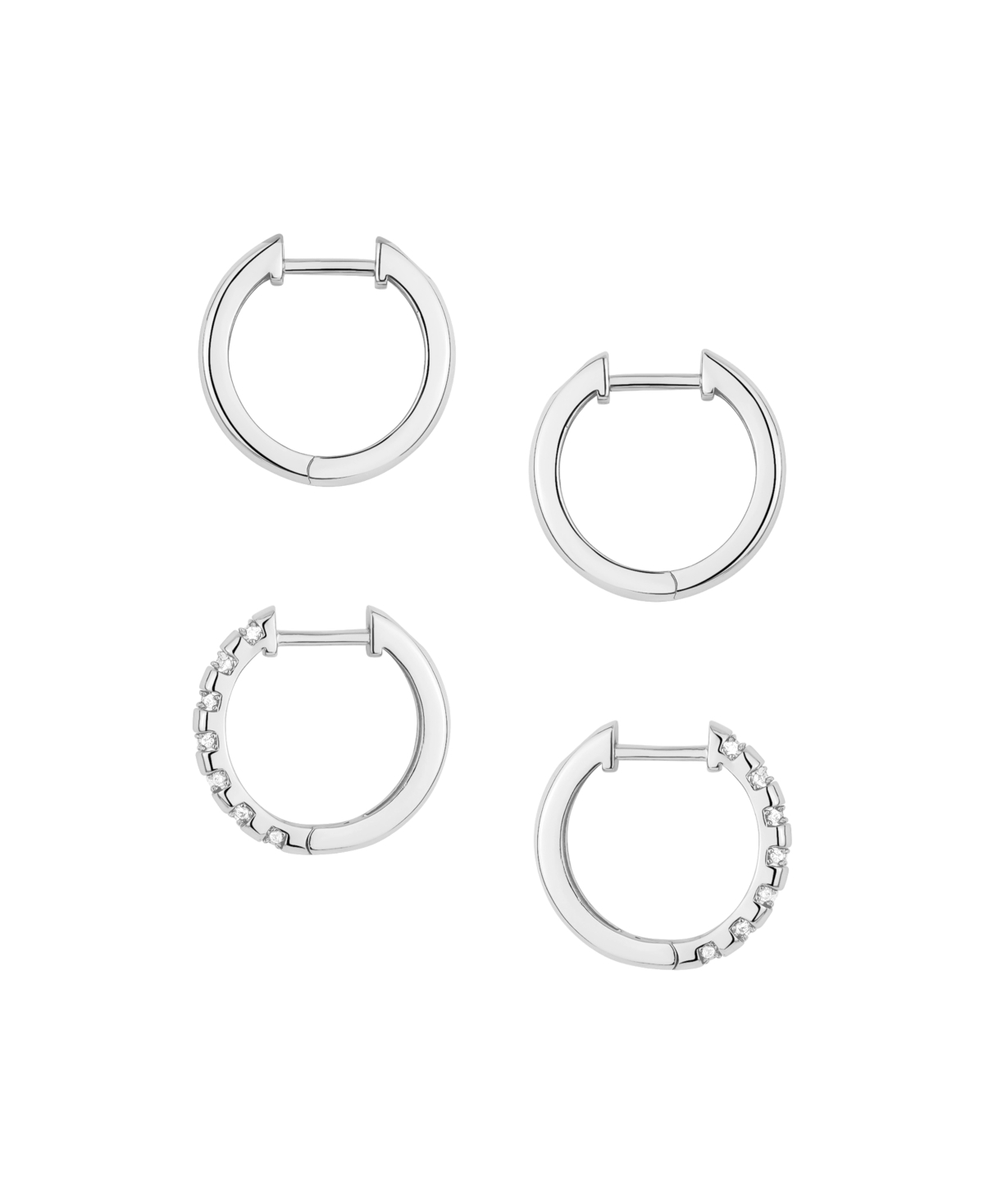 And Now This Duo Hoop Earring Set In Silver
