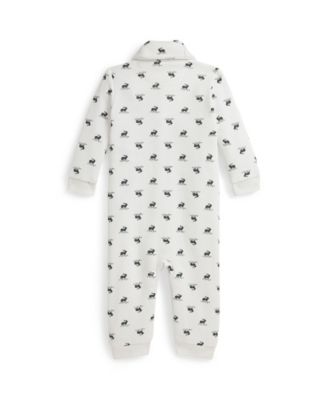 Baby Boys' Shawl Collar Sleep and Play Coverall