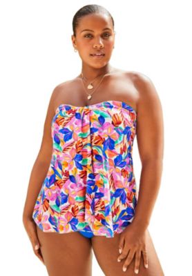 Women's Flyaway Bandeau Tankini Top