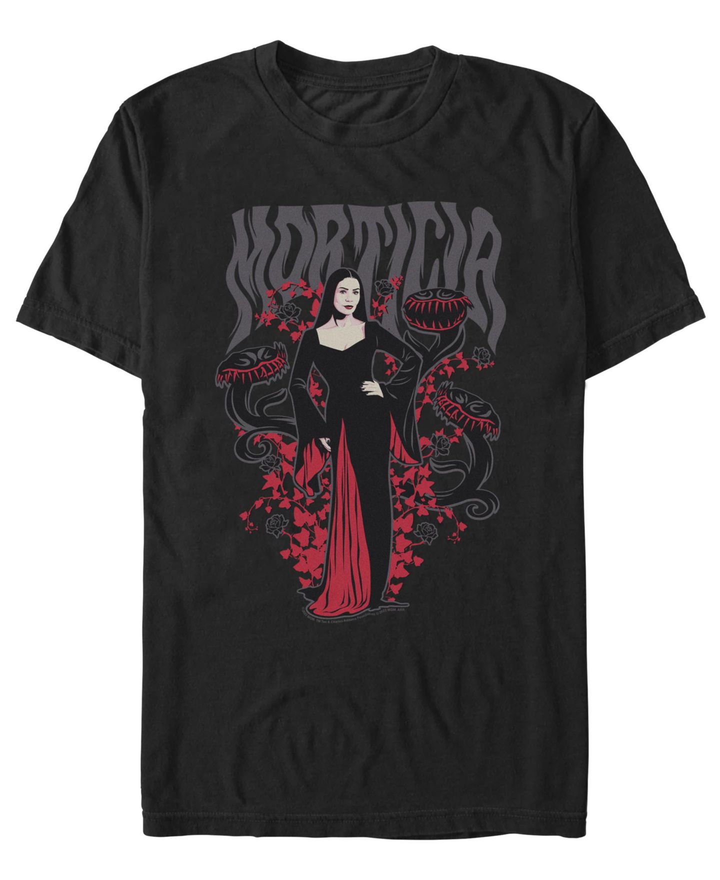 Мужская футболка Fifth Sun Wednesday Addams Morticia And Cleopatra, цвет: Чёрный — фото 1