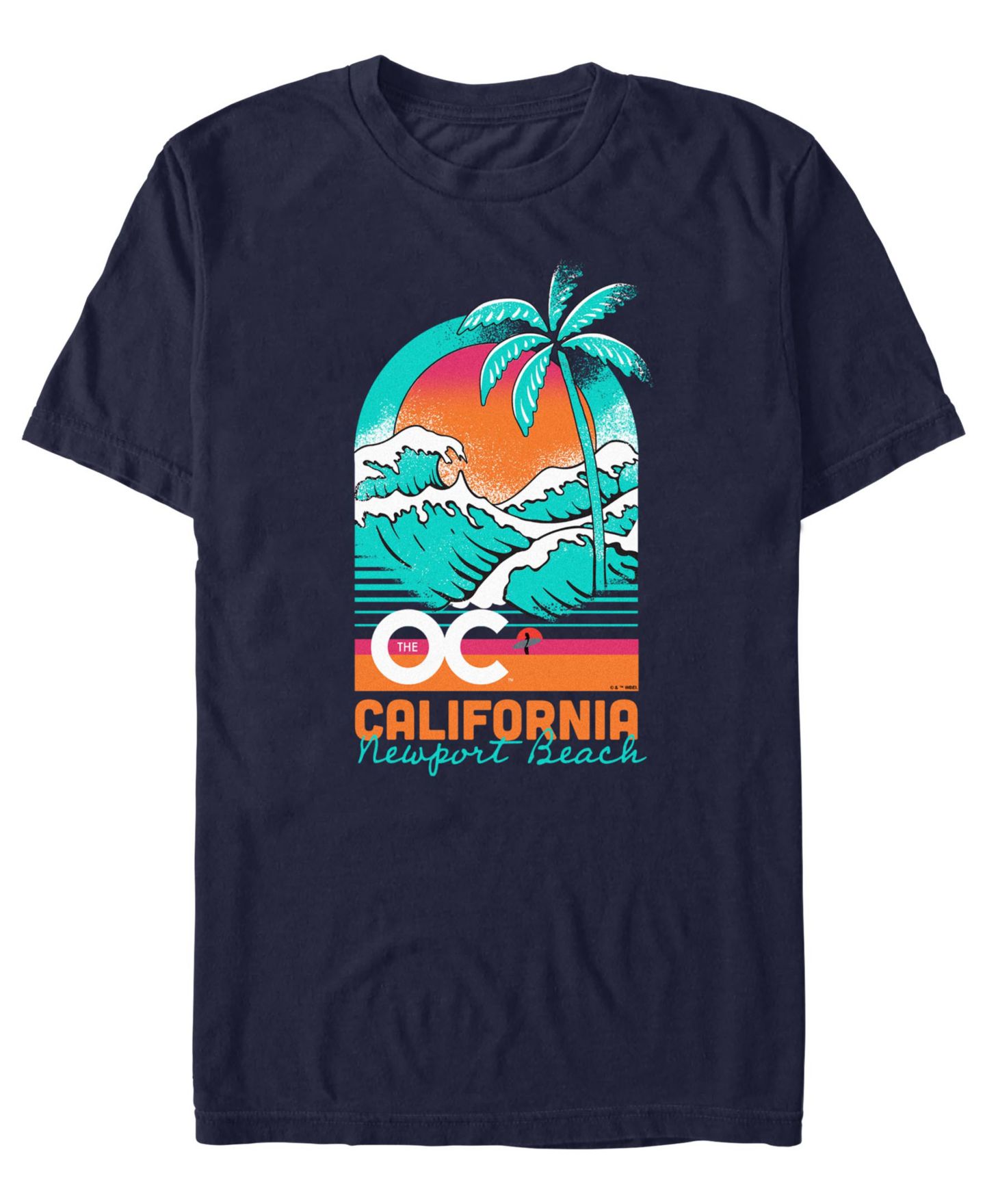 Мужская футболка Fifth Sun The O.C. Graphics Crewneck, цвет: Тёмно-синий — фото 1
