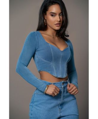 Women's Tesa Sweetheart Denim Top