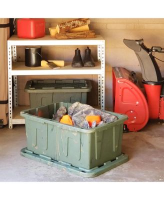 Durabilt 27 Gallon 2 Pack Heavy Duty Storage Tote with Lid