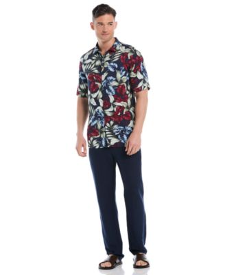 Men's Floral Print Short Sleeve Shirt