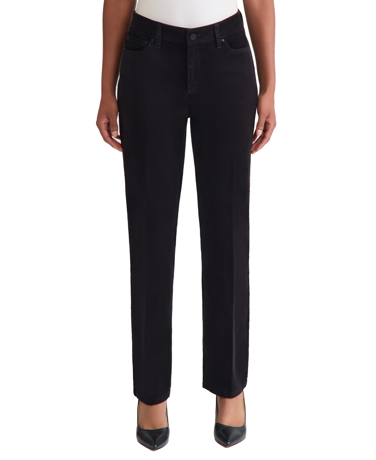 Jones New York Petite Ankle-length Lexington Jeans In Black