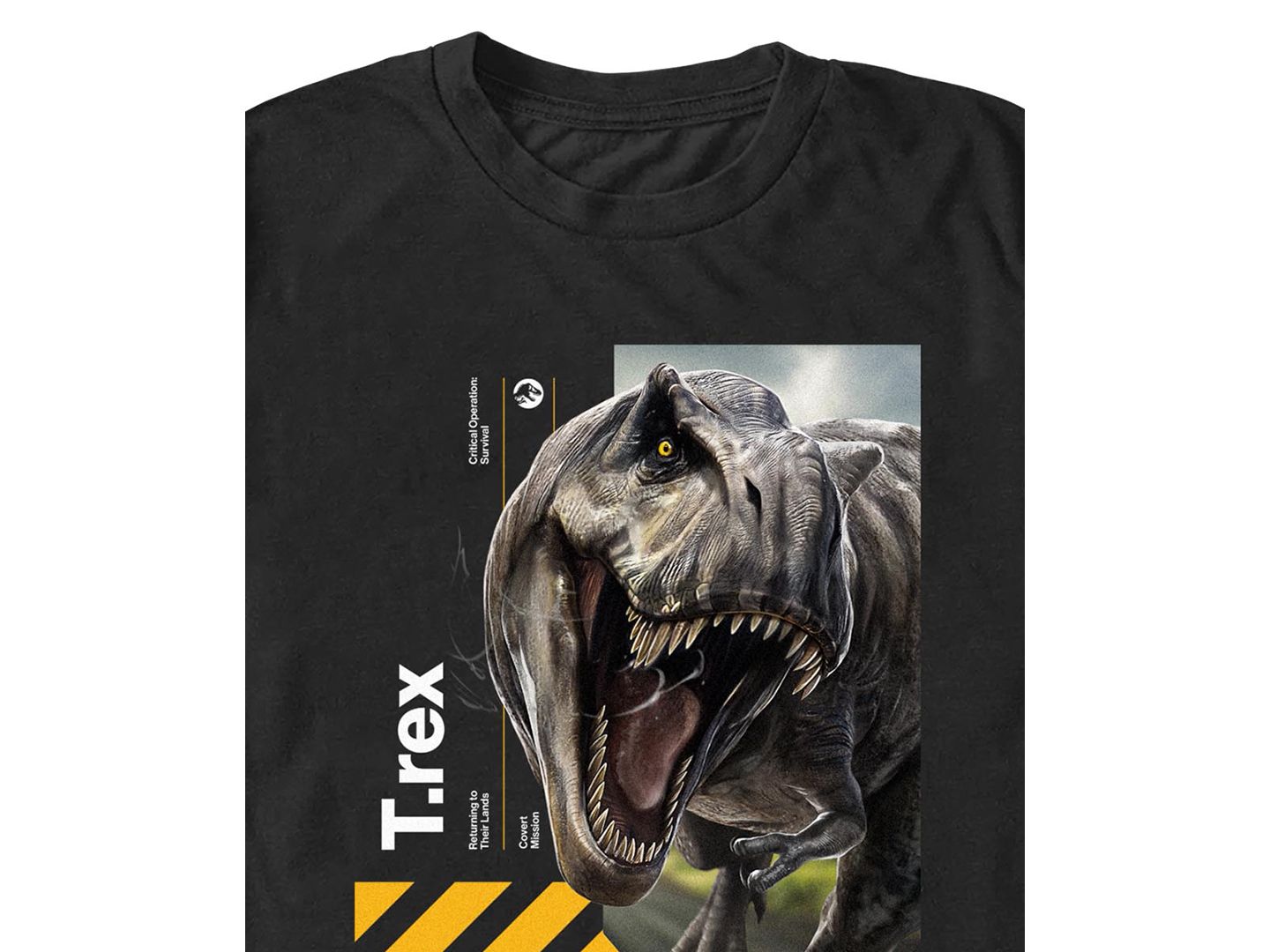 Мужская футболка Fifth Sun Jurassic World Rebirth Crewneck, цвет: Чёрный — фото 2