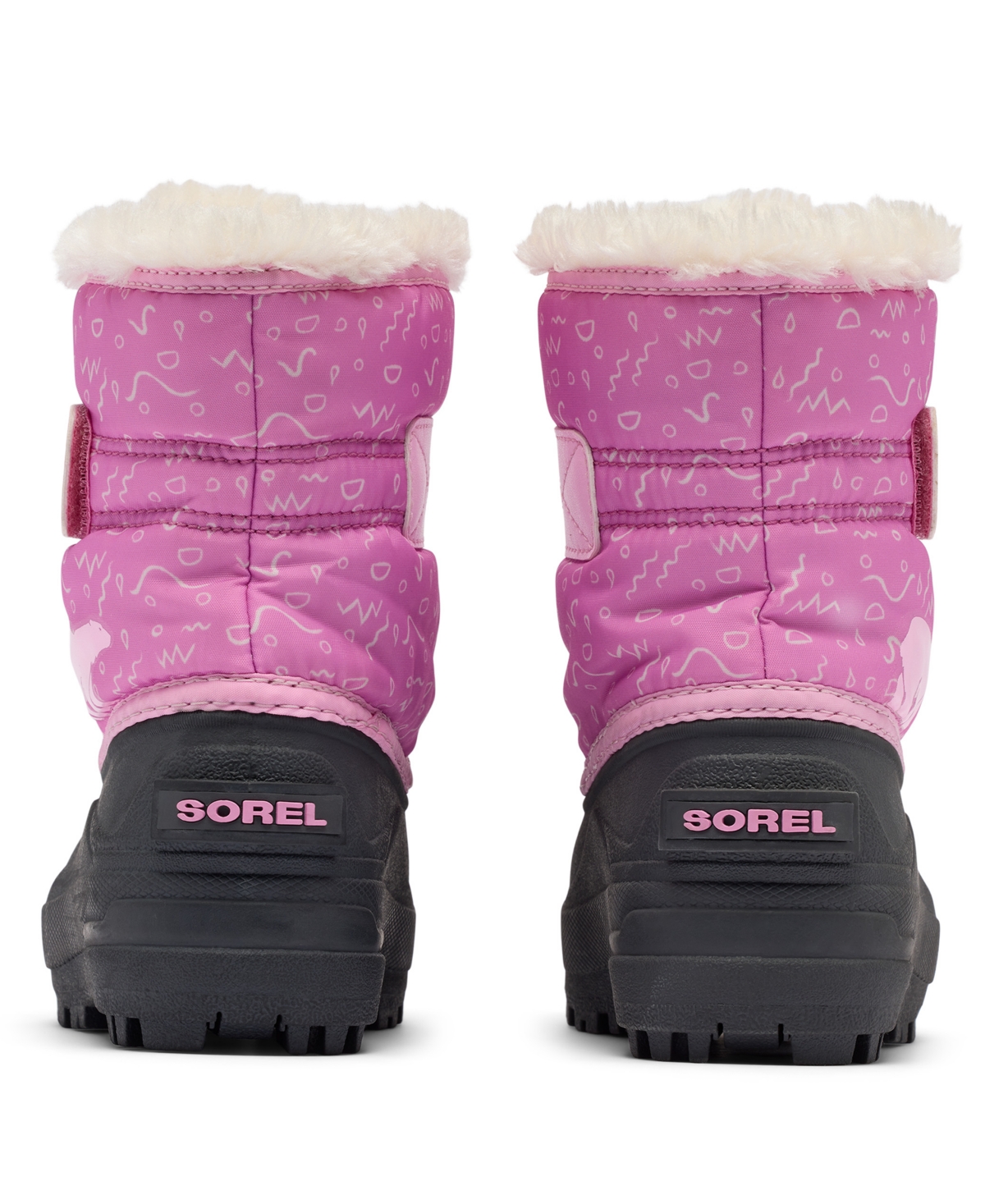 Sorel Girls' Snow Commander Cold-weather Booties In Pink