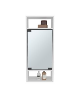 Sayre Medicine Cabinet with Mirror, 1 Door and 5 Storage Shelves