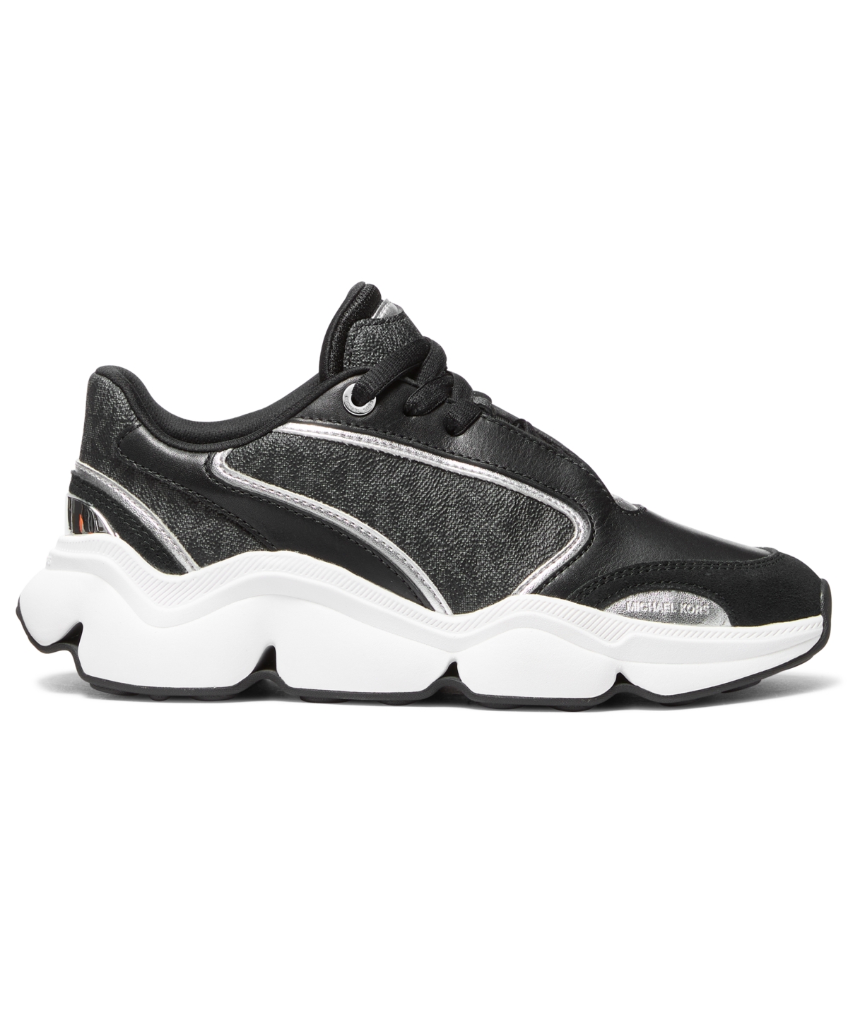 Michael Kors Modern Sneakers With Chunky Sole And Contrast Panels In Black