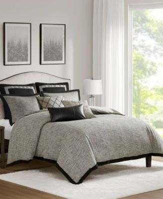 Reed Jacquard 9-Pc. Comforter Set, King