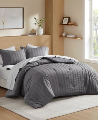 Logan Woven Striped 7-Pc. Comforter Set, Queen
