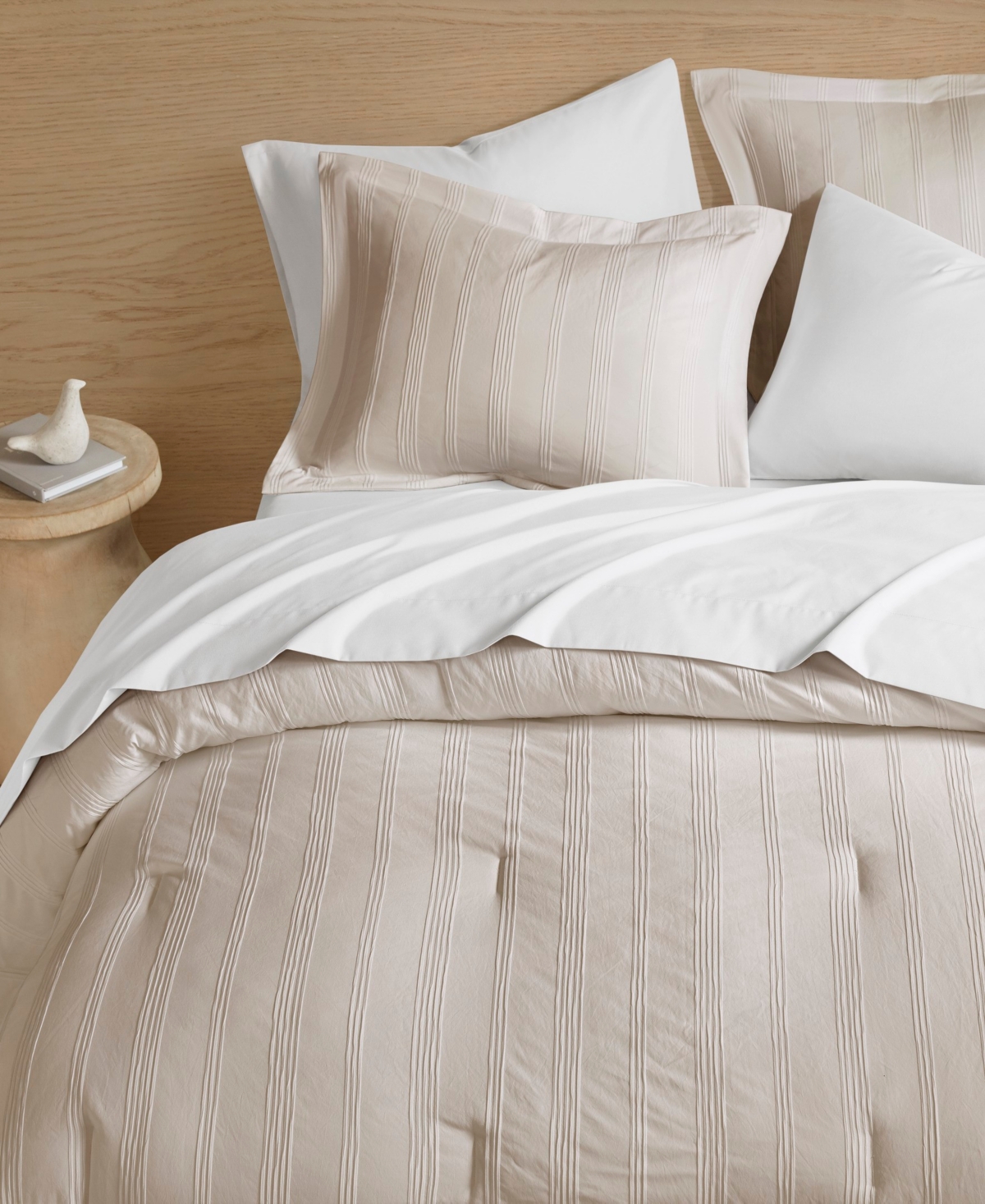 510 Design Logan Woven Striped 7-pc. Comforter Set, King In Neutral