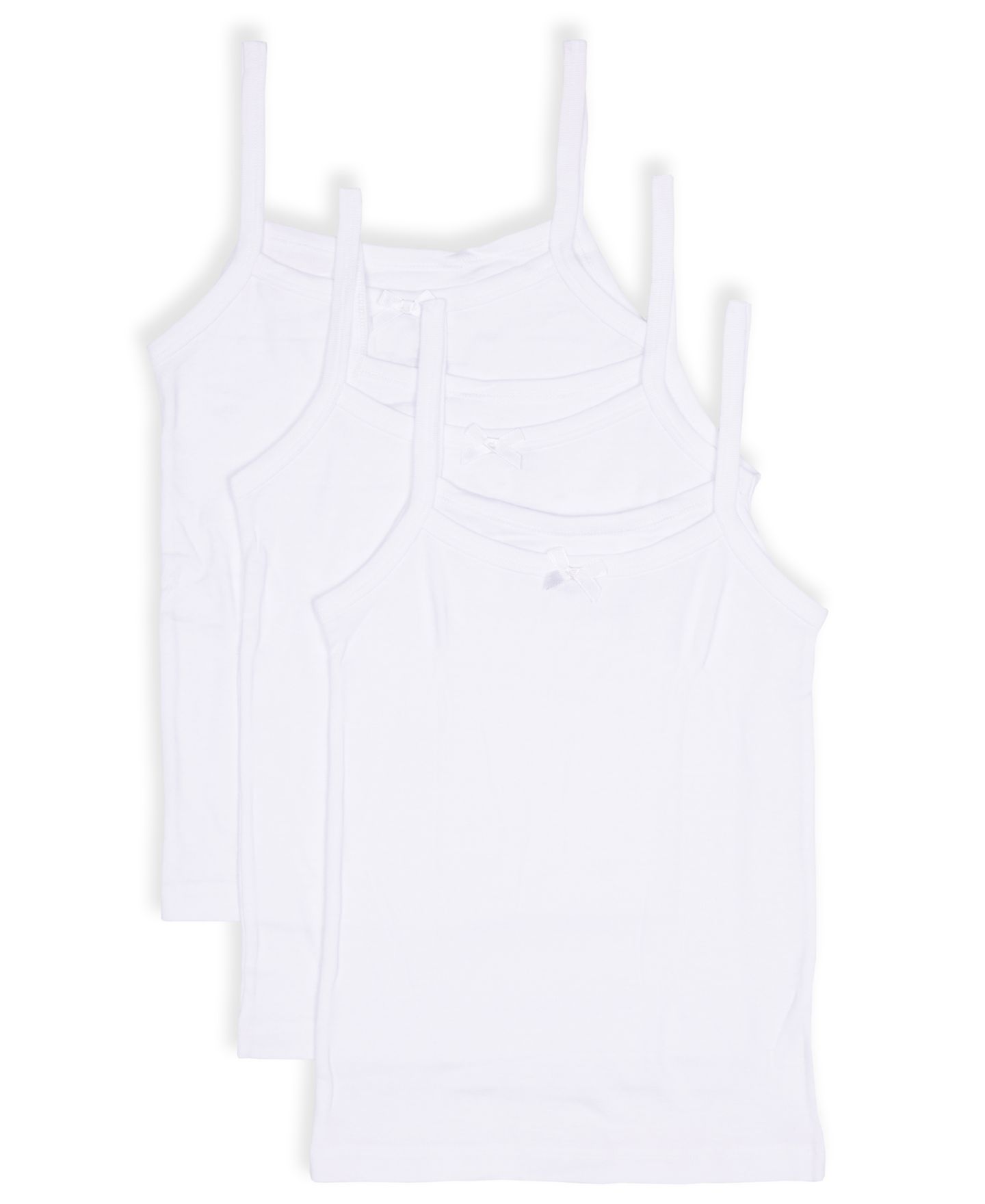 Топы Maidenform 3-Pack для девочек, цвет: Белый — фото 1