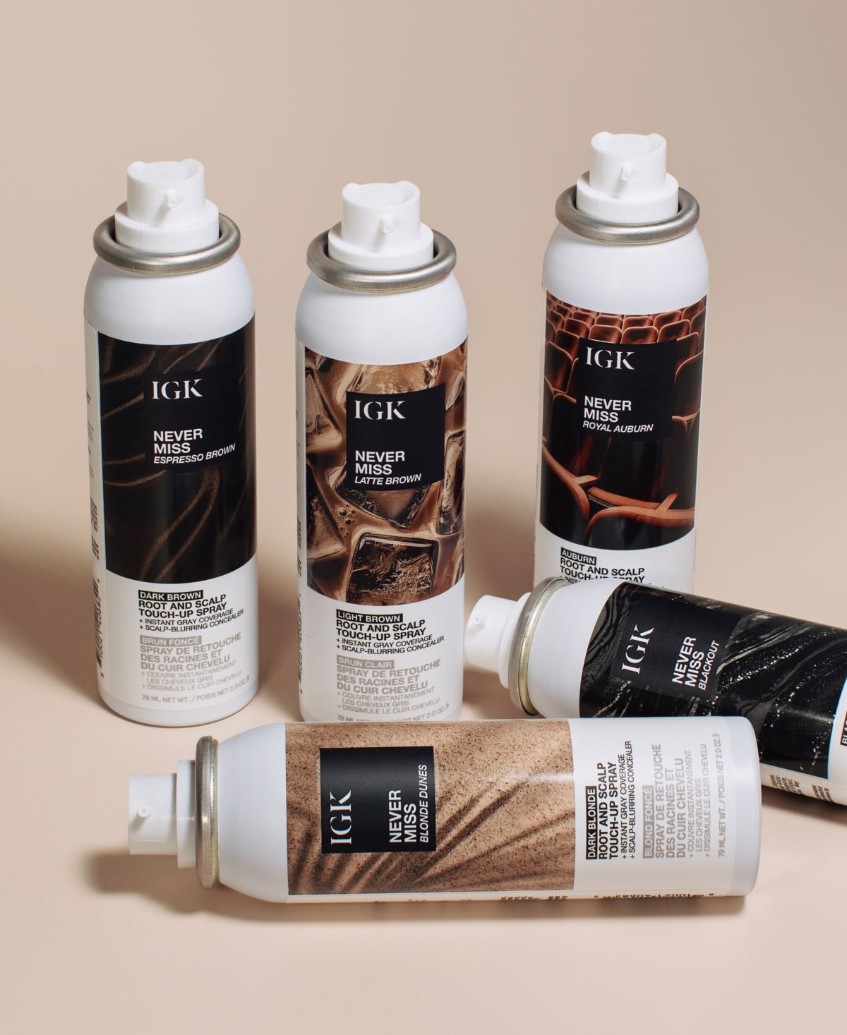Igk Hair Never Miss Root And Scalp Royal Auburn Touch-up Spray In Brown