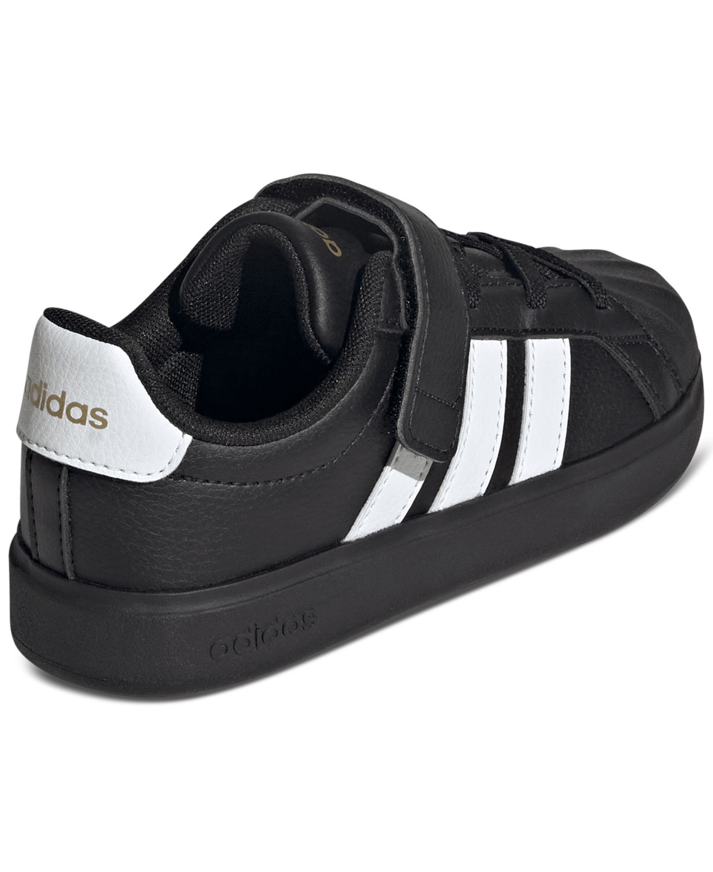 Кроссовки adidas Streettalk Elastic Lace Stay-Put Closure Casual Sneakers from Finish Line для мальчиков, цвет: Чёрный — фото 2