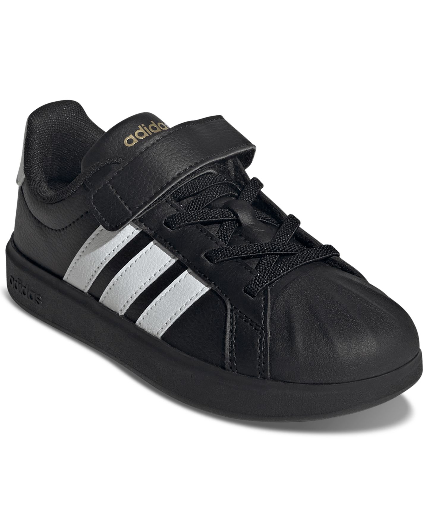 Кроссовки adidas Streettalk Elastic Lace Stay-Put Closure Casual Sneakers from Finish Line для мальчиков, цвет: Чёрный — фото 1