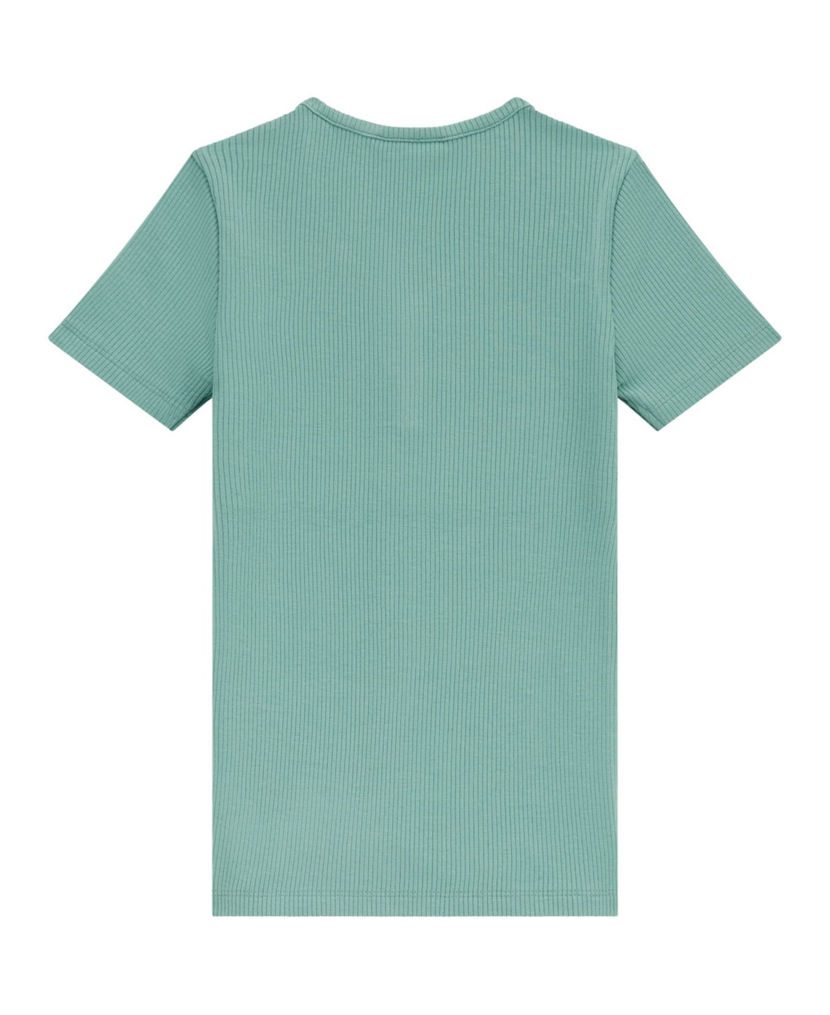 Guess Girls 7-16 Mini Me Style Rib Short Sleeve T-shirt In Blue